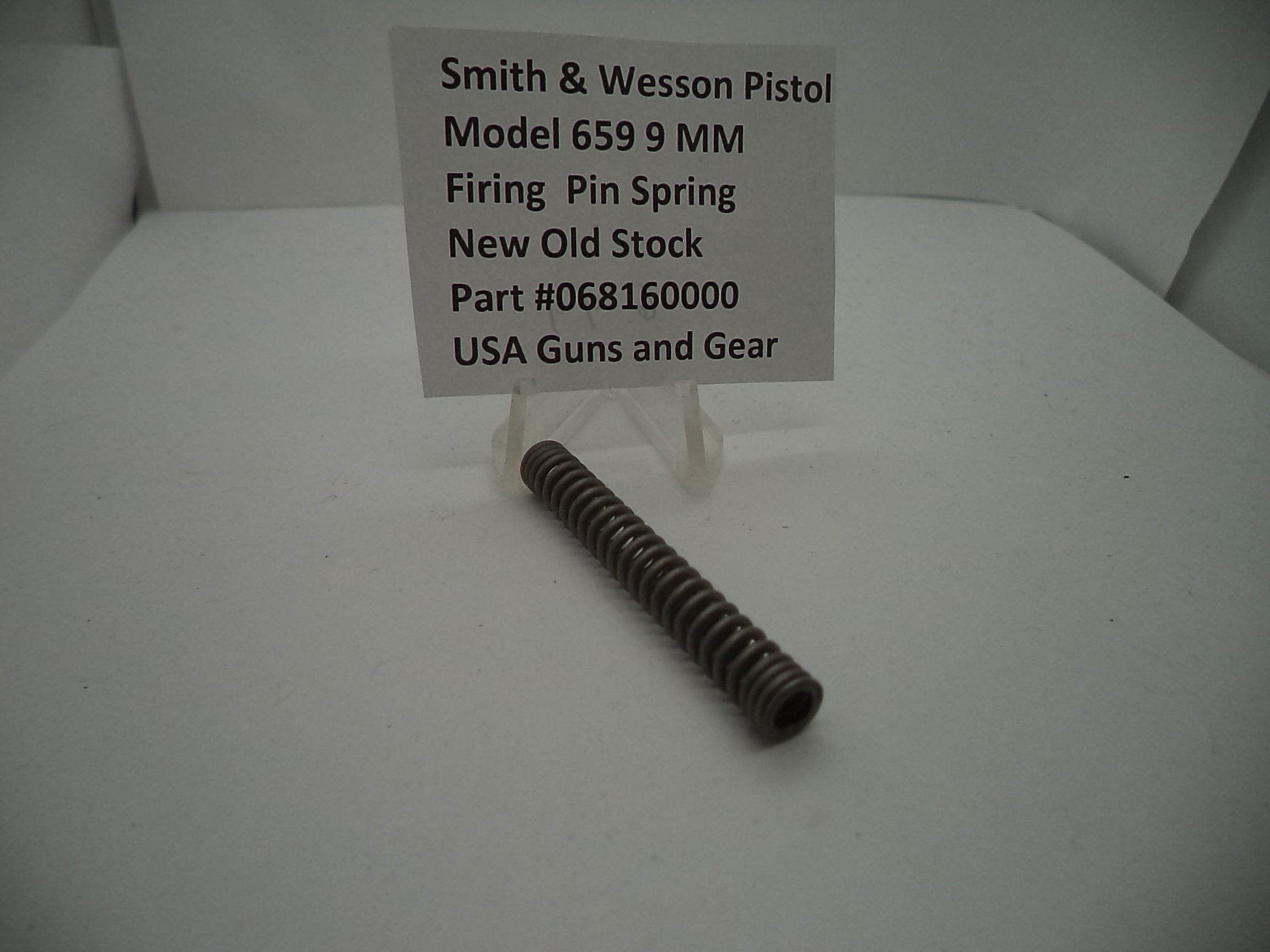 068160000 Smith & Wesson Firing Pin Spring Model 659 9 MM New Old Stock