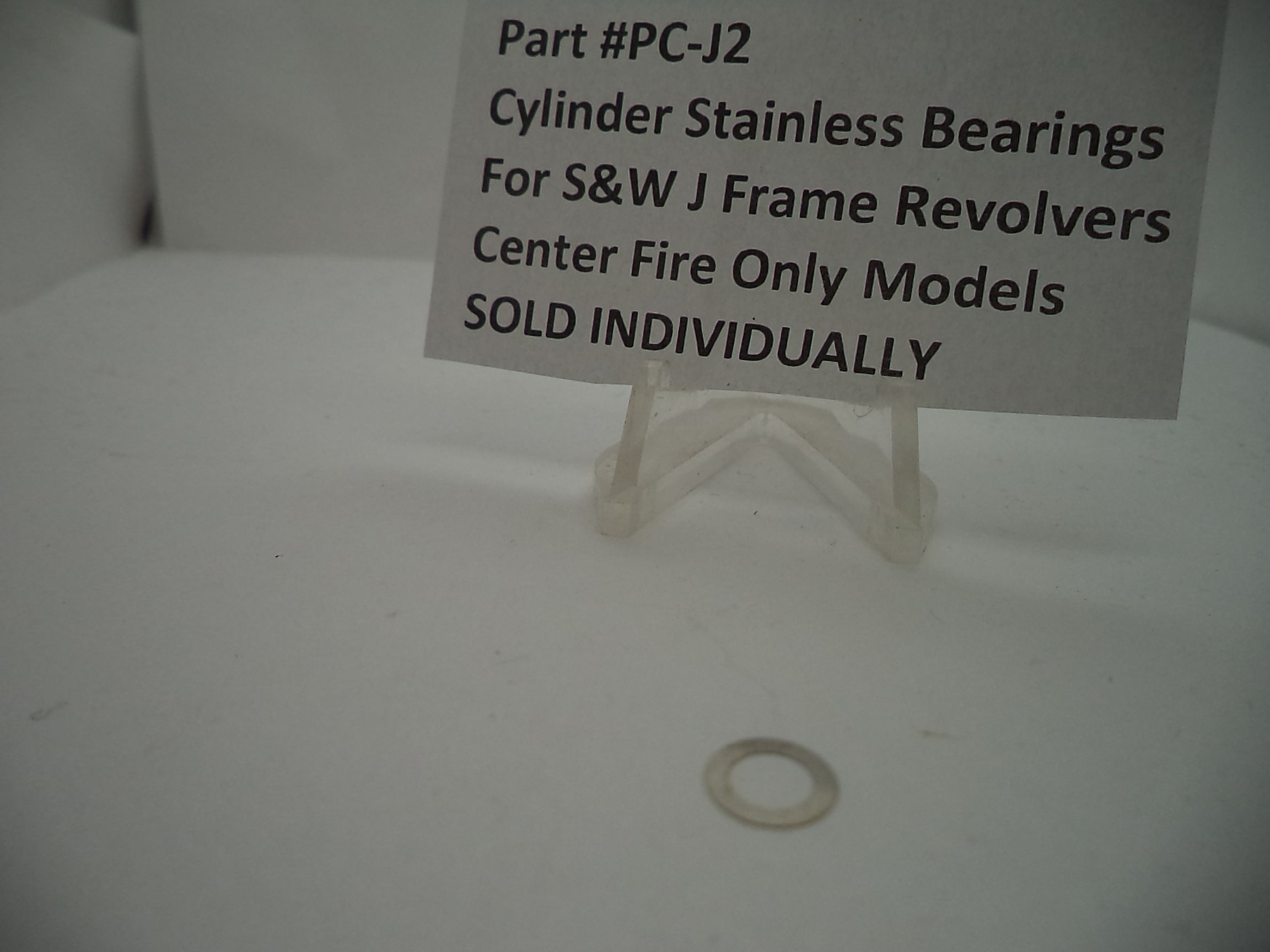 Smith & Wesson J Frame Power Custom Cylinder Endshake Bearing .002" Stainless - PC-J2