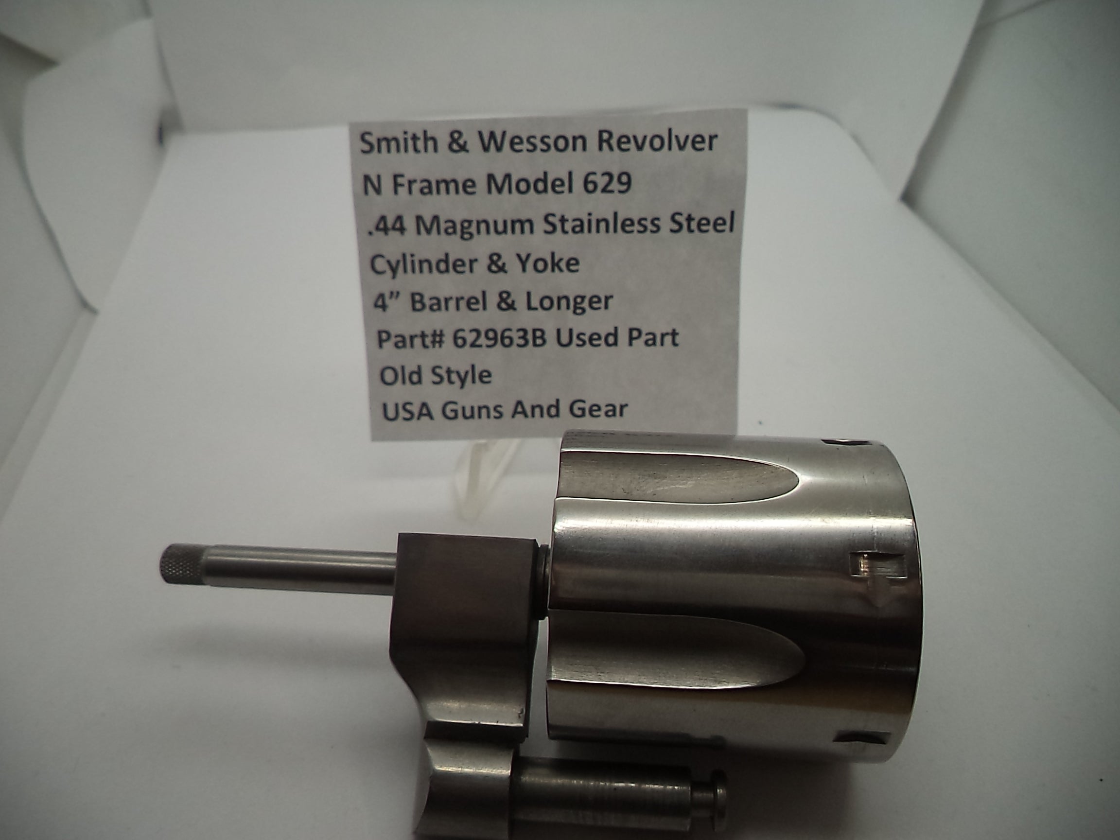 62963B S & W N Frame Model 629  Cylinder & Yoke (For 4" Barrel or Longer)