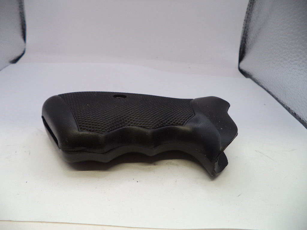 Black textured grip on a white background