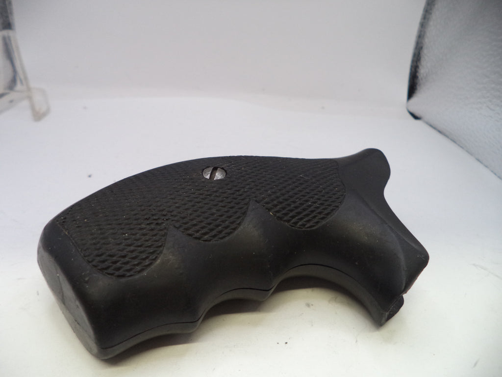 Black gun grip on a white background