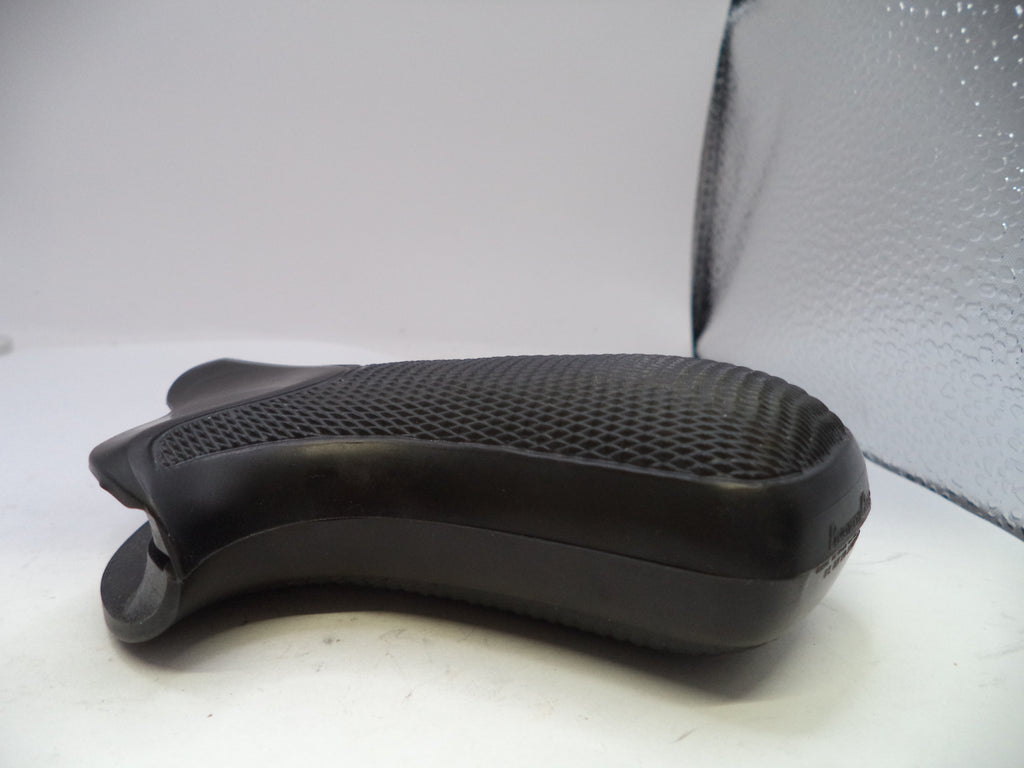 Black textured grip on a white background