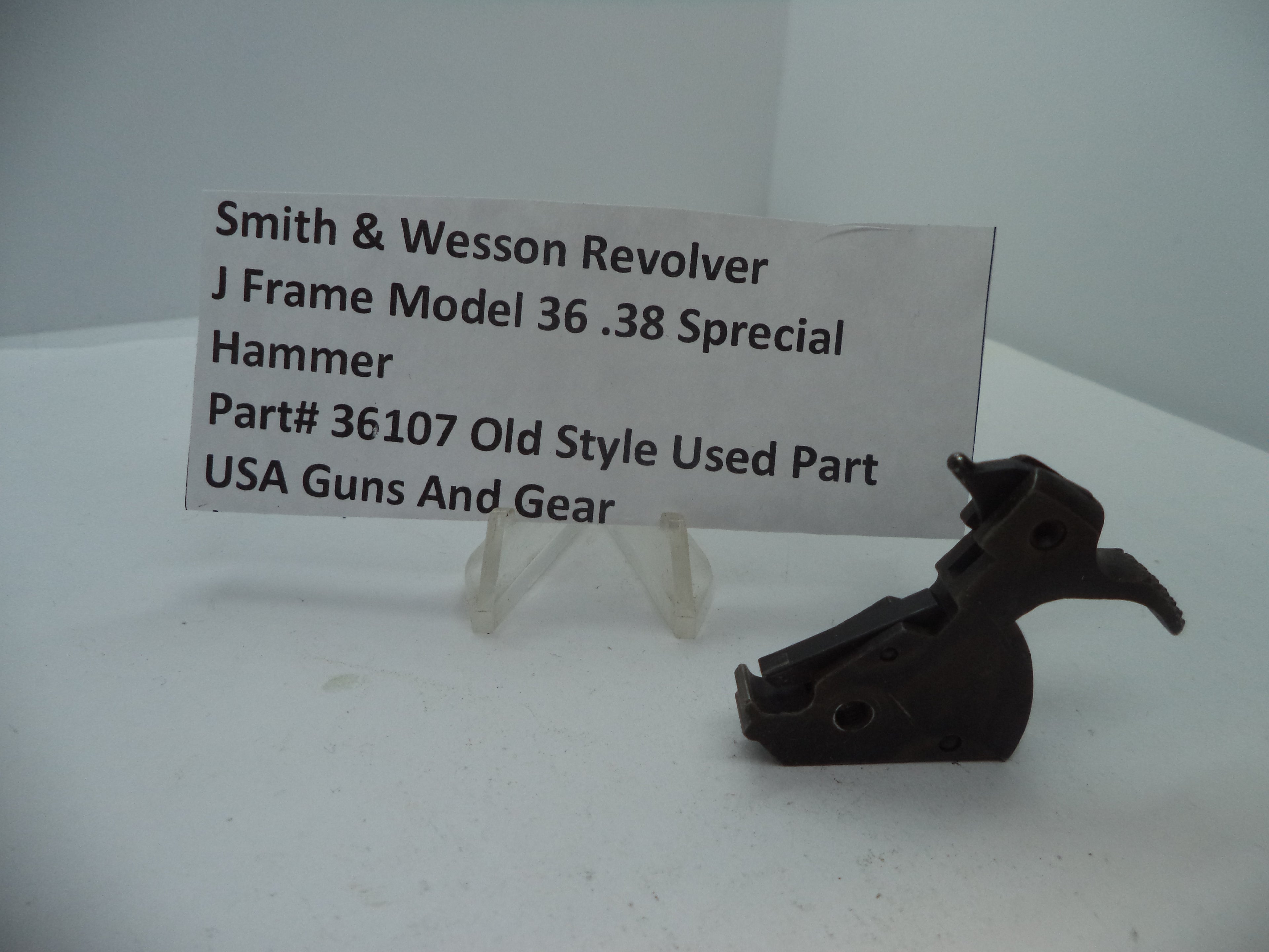 36107 Smith & Wesson J Model 36 Hammer .38 Special  Used Part