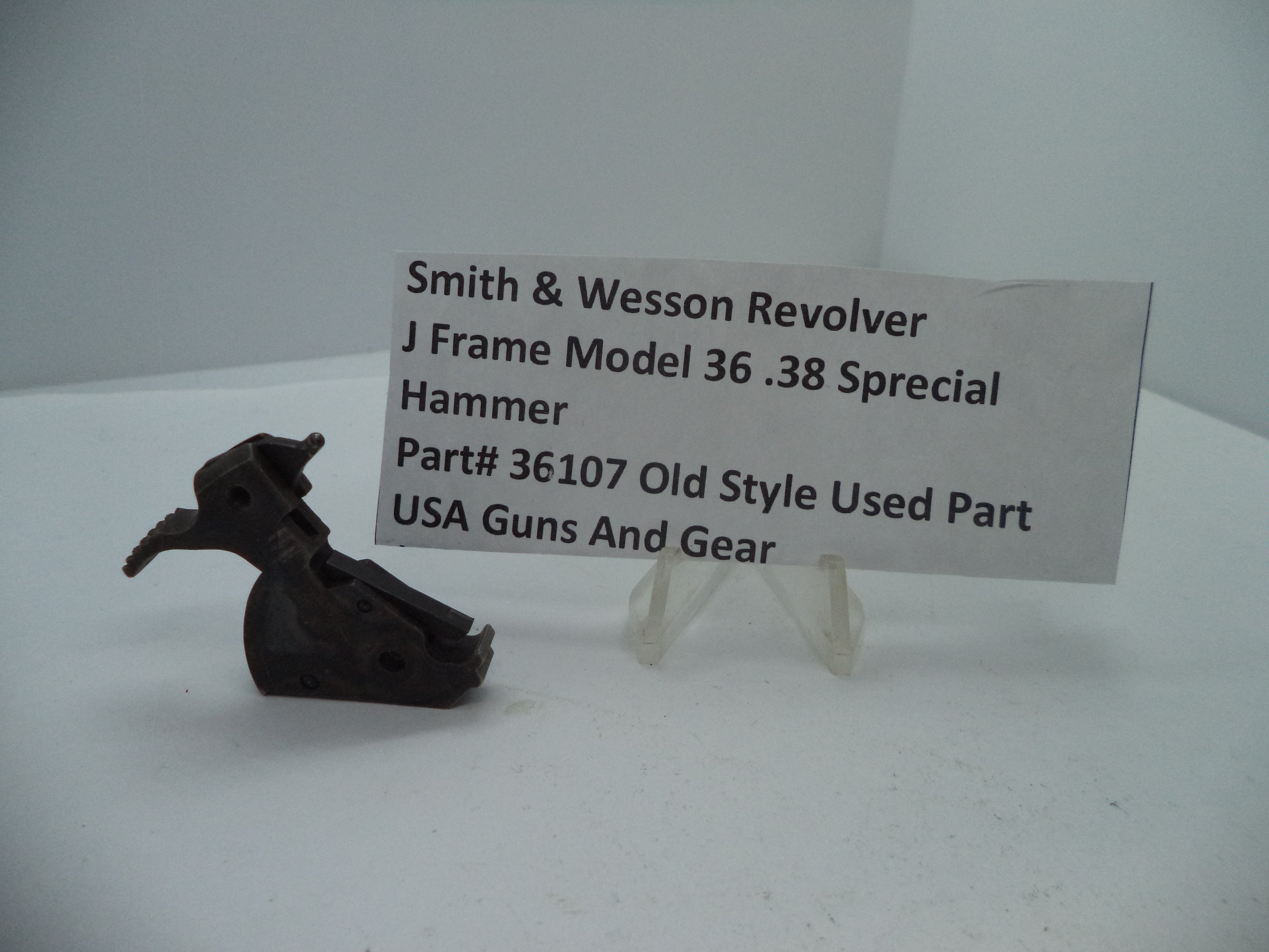 36107 Smith & Wesson J Model 36 Hammer .38 Special  Used Part