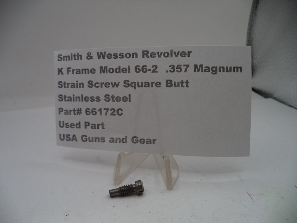 Smith & Wesson revolver part with descriptive card on a white background