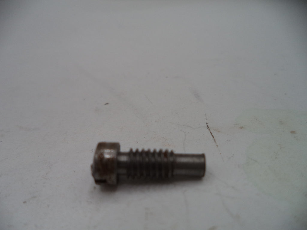 Metal bolt on a white surface
