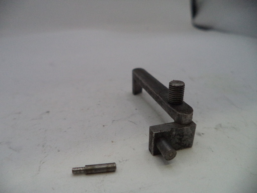 Metal mechanical component on a white surface