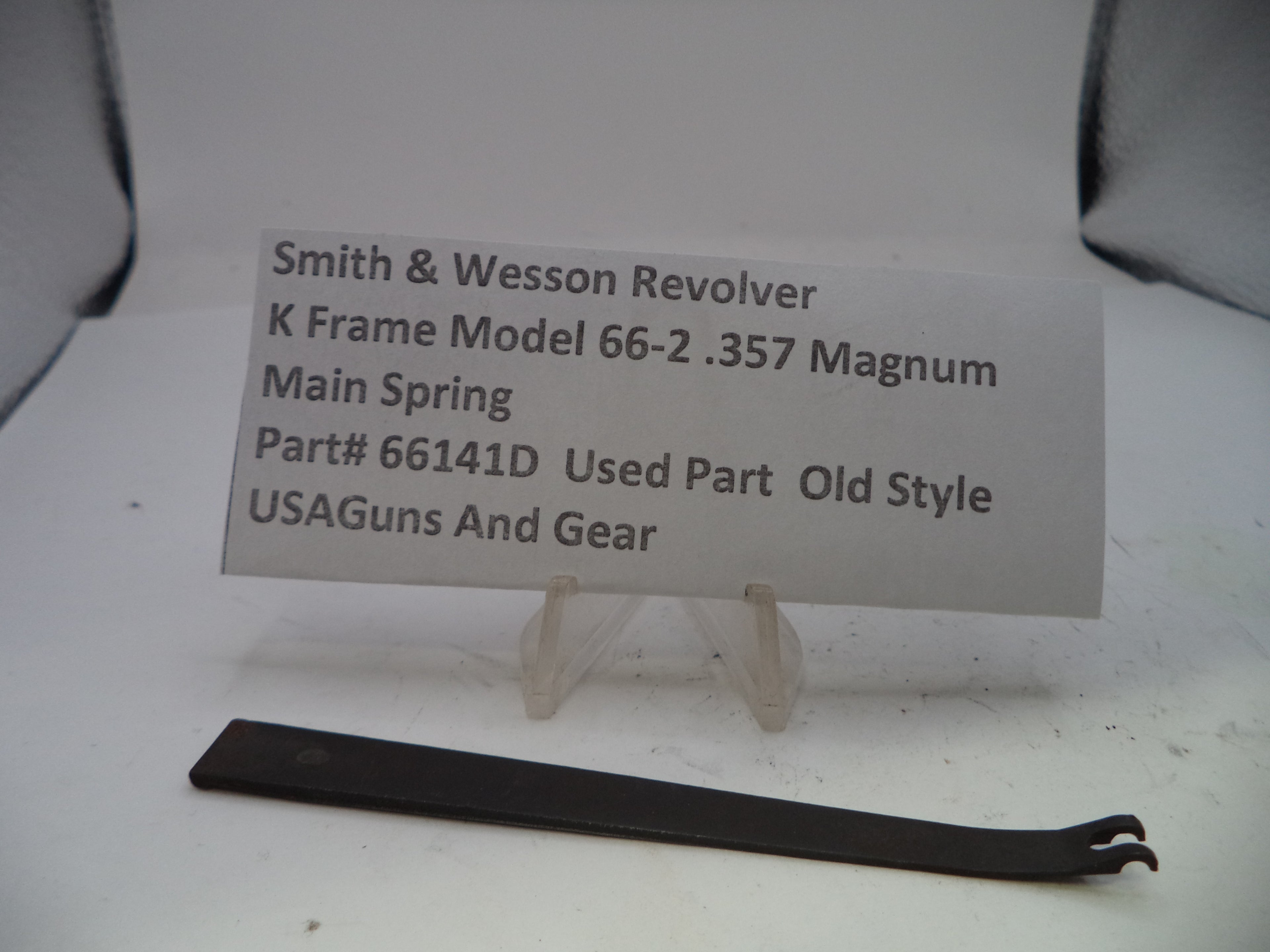 Smith & Wesson K Frame Model 66-2 Main Spring, Used - Part# 66141D