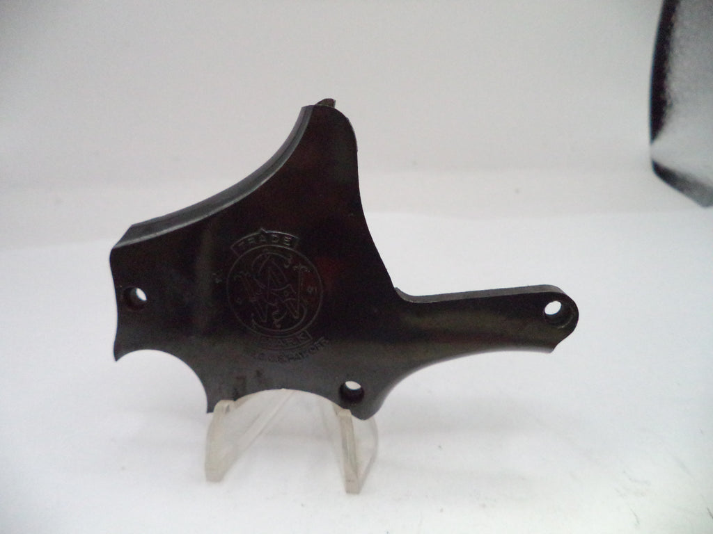 Black metal bracket on a white background