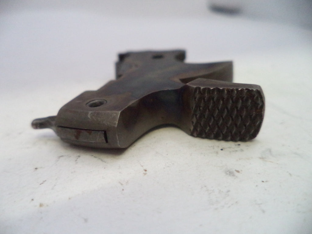 Metal tool with textured surface on a white background