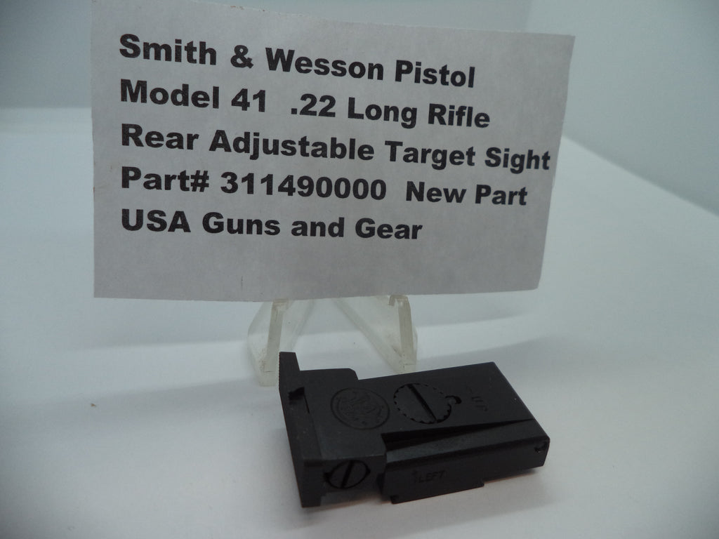 Smith & Wesson Model 41 Rear Adjustable Target Sight - .22 LR - Competition Grade - 311490000