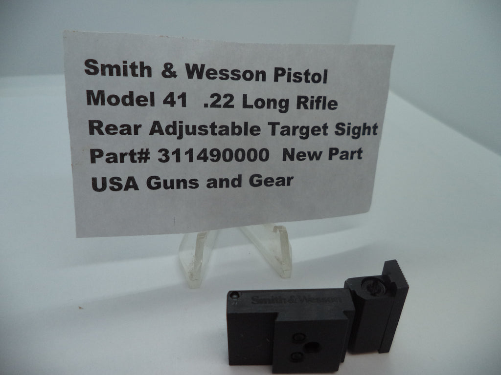 Smith & Wesson Model 41 Rear Adjustable Target Sight - .22 LR - Competition Grade - 311490000