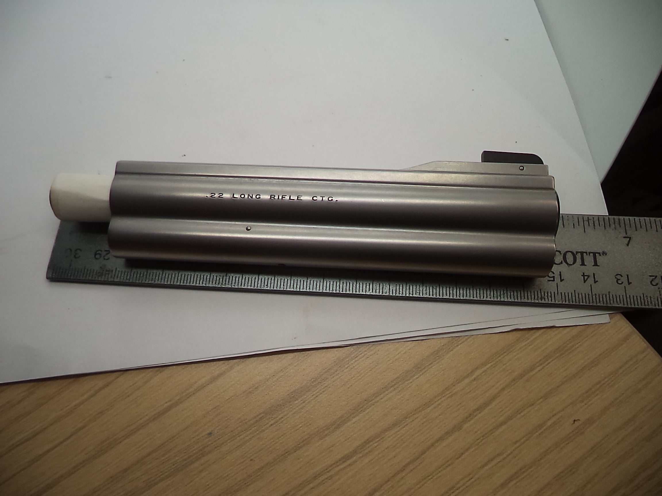 Smith & Wesson K Frame Model 617 6" Barrel Non-Pinned .22 LR Stainless - Factory Part 079690000