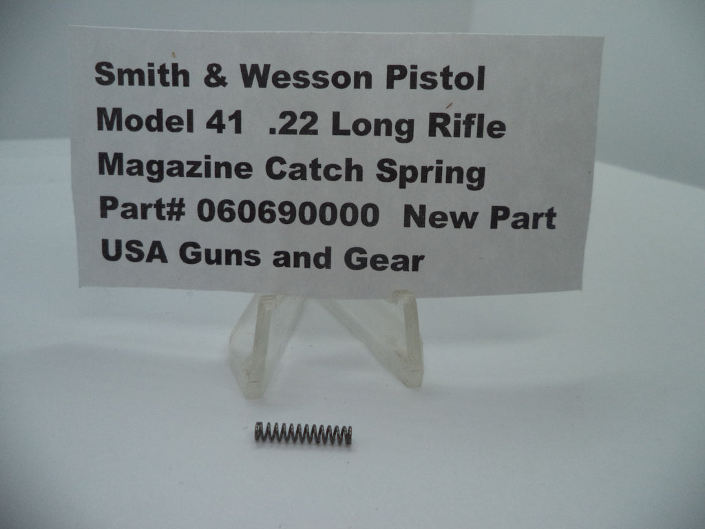 S&W Pistol Model 41 Magazine Catch Spring .22 Long Rifle 060690000