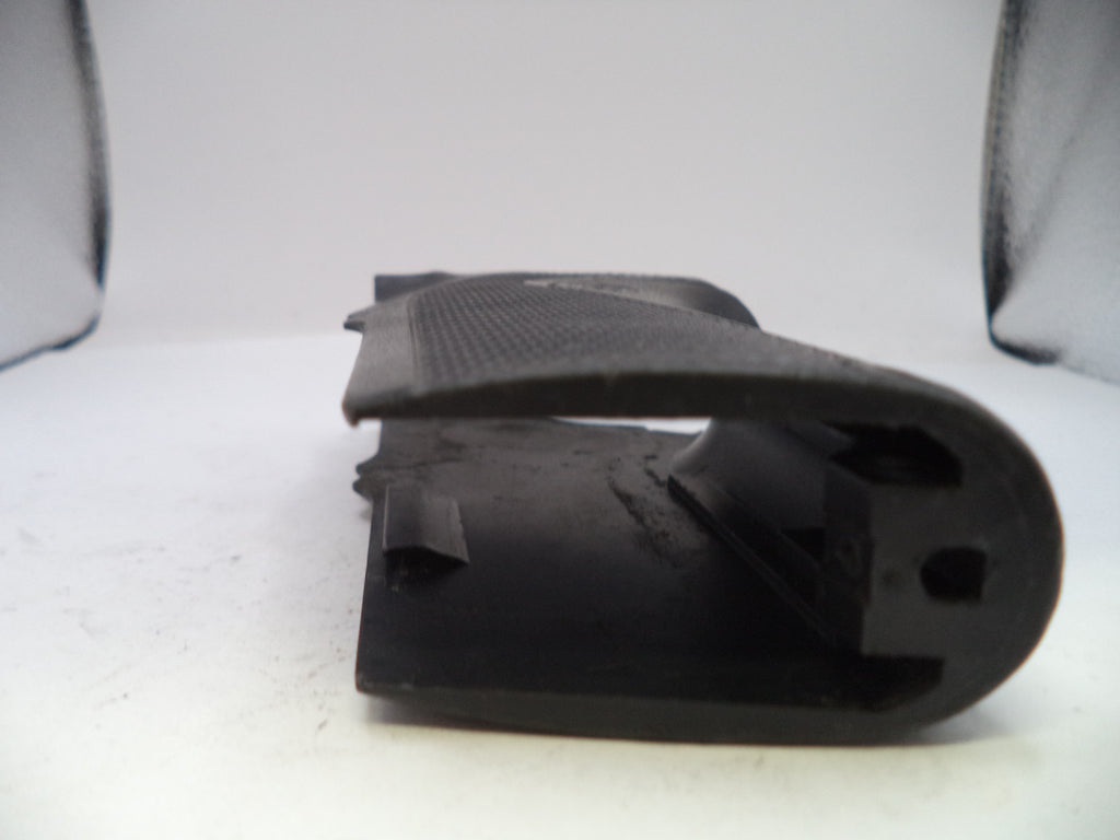 Black sandal on a white background