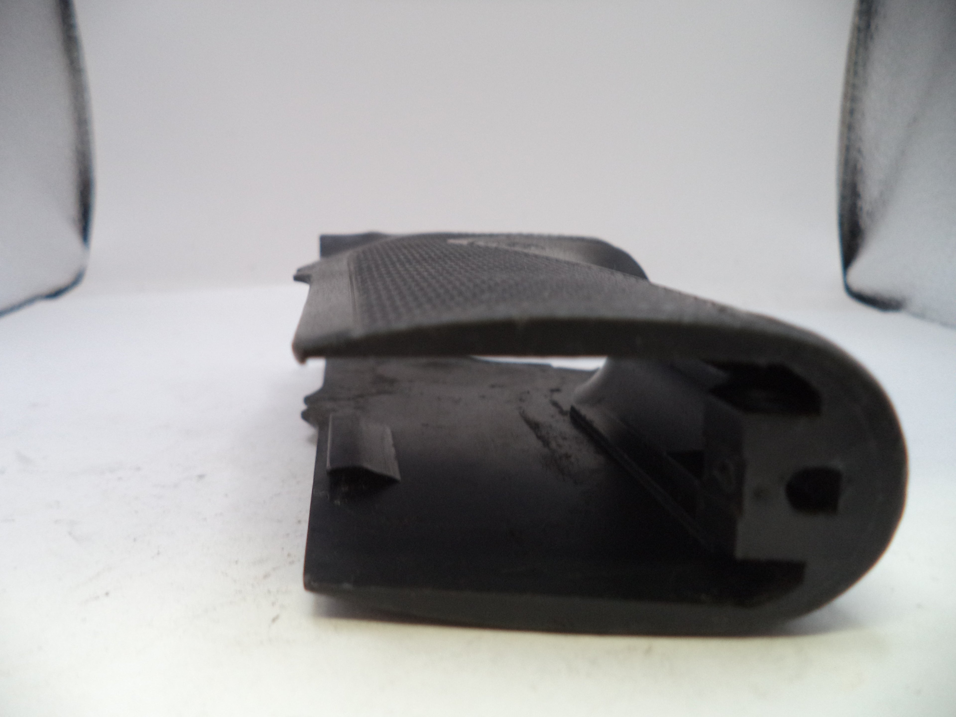 Black sandal on a white background
