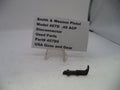 Used parts of a Smith & Wesson Pistol Model 457D .45 ACP Disconnector on a white background with a label.