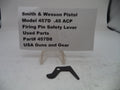 Firing pin safety lever for Smith & Wesson Pistol Model 457D .45 ACP on a white background with a label.