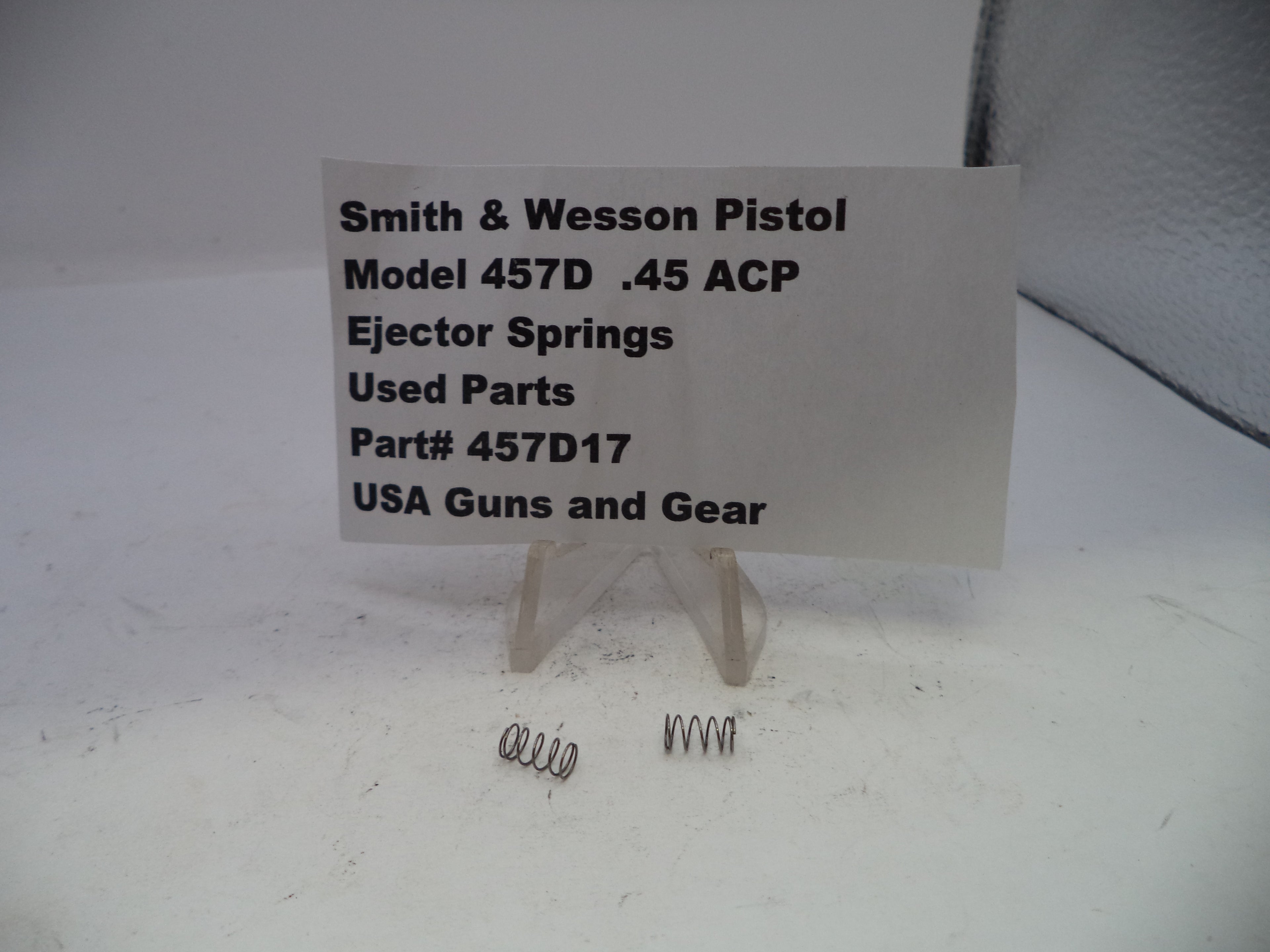 Smith & Wesson Model 457D Ejector Spring, Used - Part# 457D17