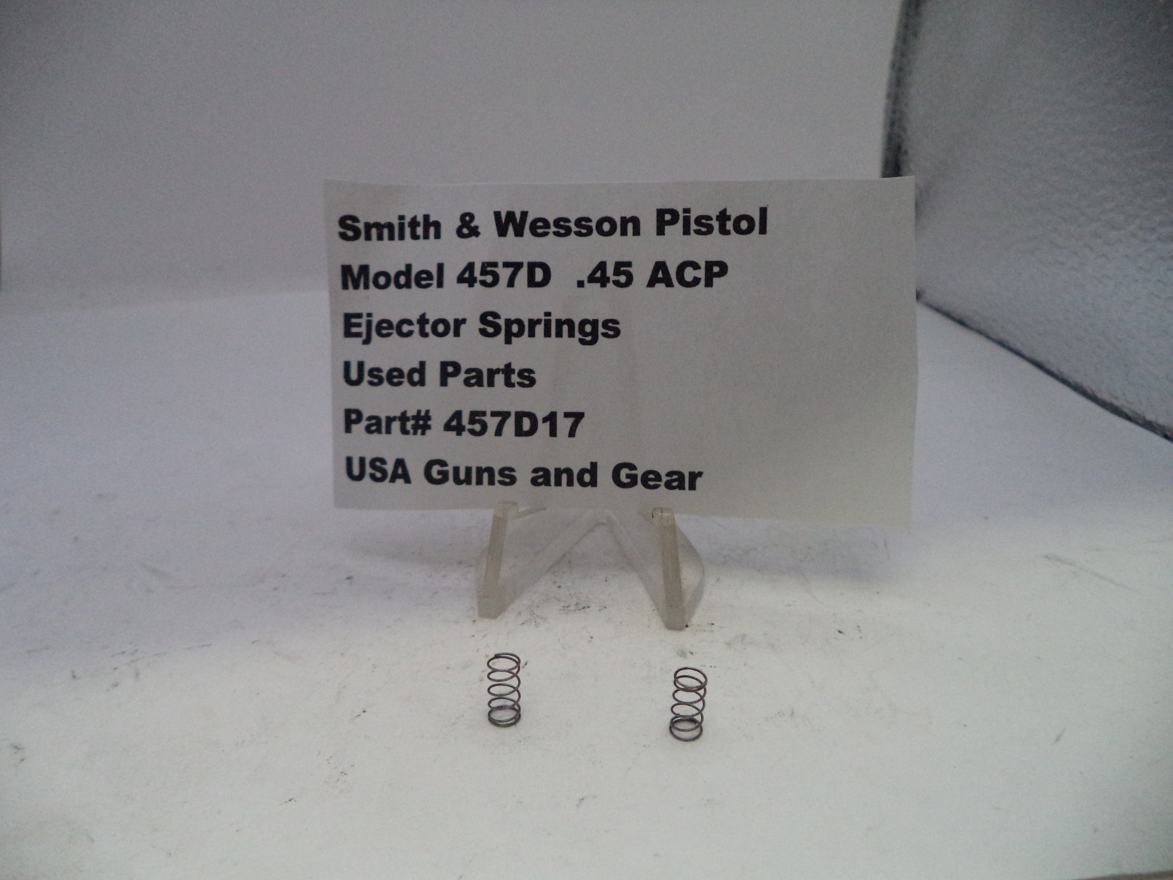 Smith & Wesson Model 457D Ejector Spring, Used - Part# 457D17