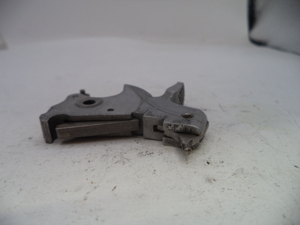 Metal mechanical component on a white surface
