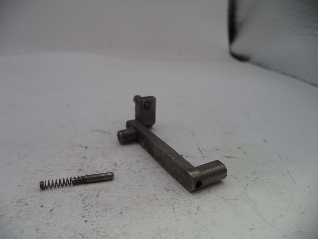 Metal components on a white surface