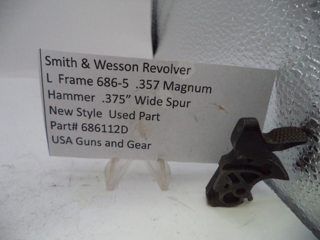 Smith & Wesson L Frame Model 686-5 .357 Magnum Hammer .375" Wide Spur - Part# 686112D