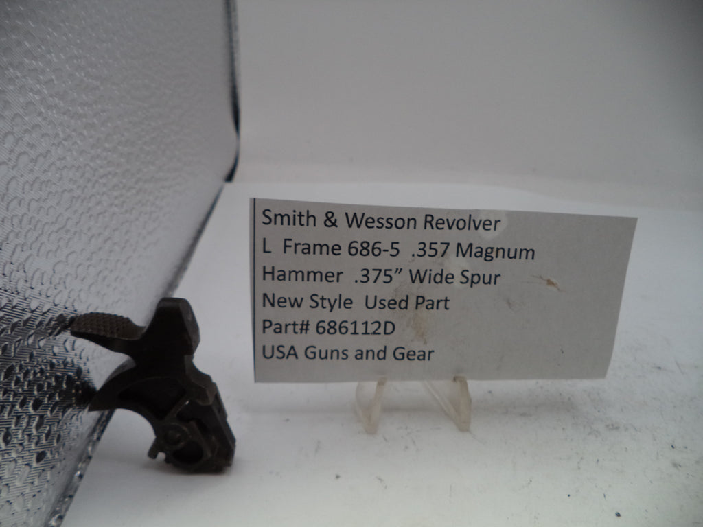 Smith & Wesson L Frame Model 686-5 .357 Magnum Hammer .375" Wide Spur - Part# 686112D