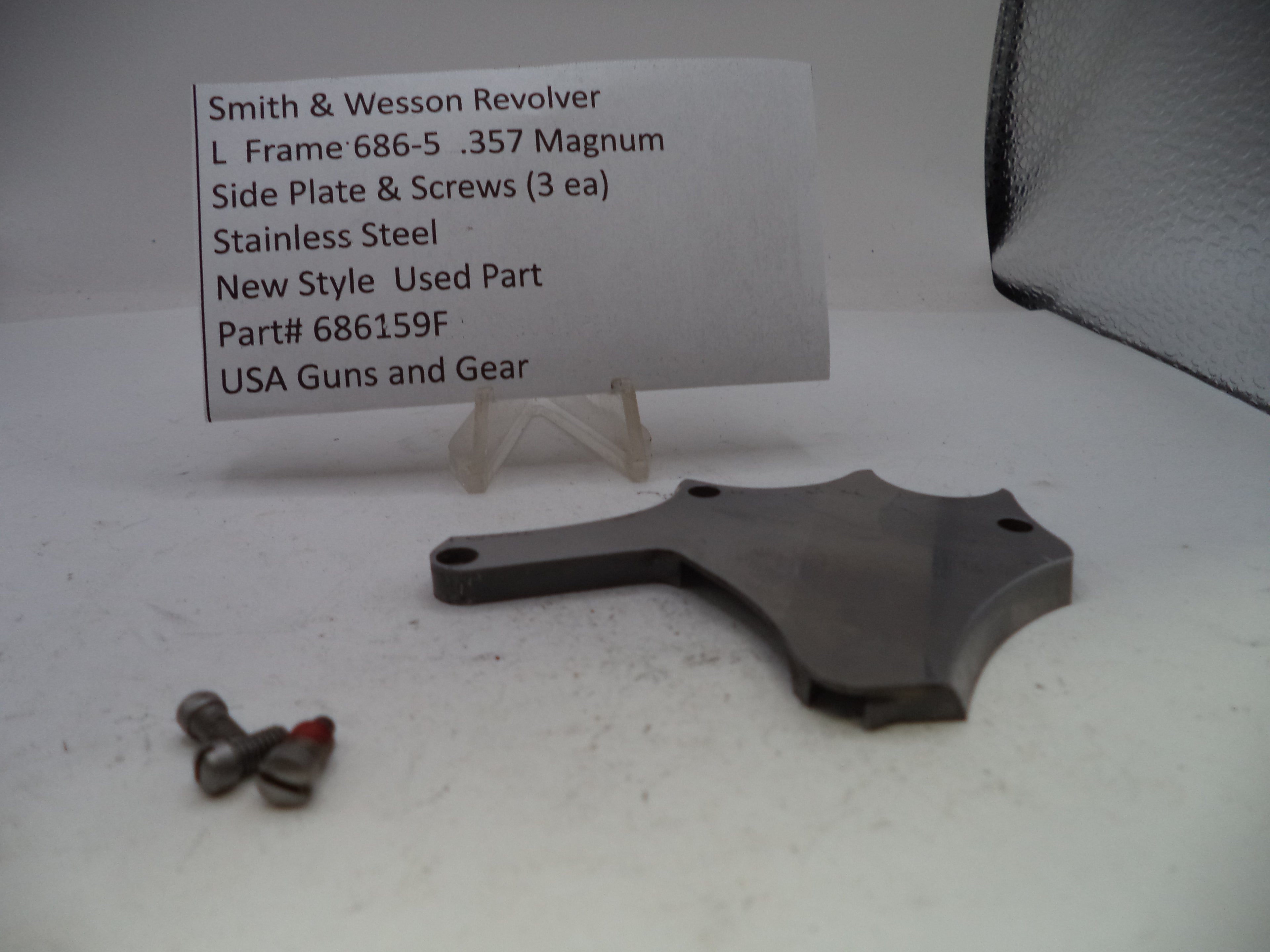 Smith & Wesson 686-5 L-Frame .357 Magnum Rear Adjustable Sight White Outline 686166A