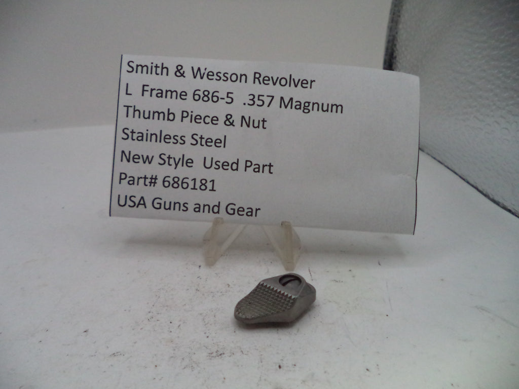 Smith & Wesson L Frame Model 686 Thumb Piece & Nut - Part# 686181