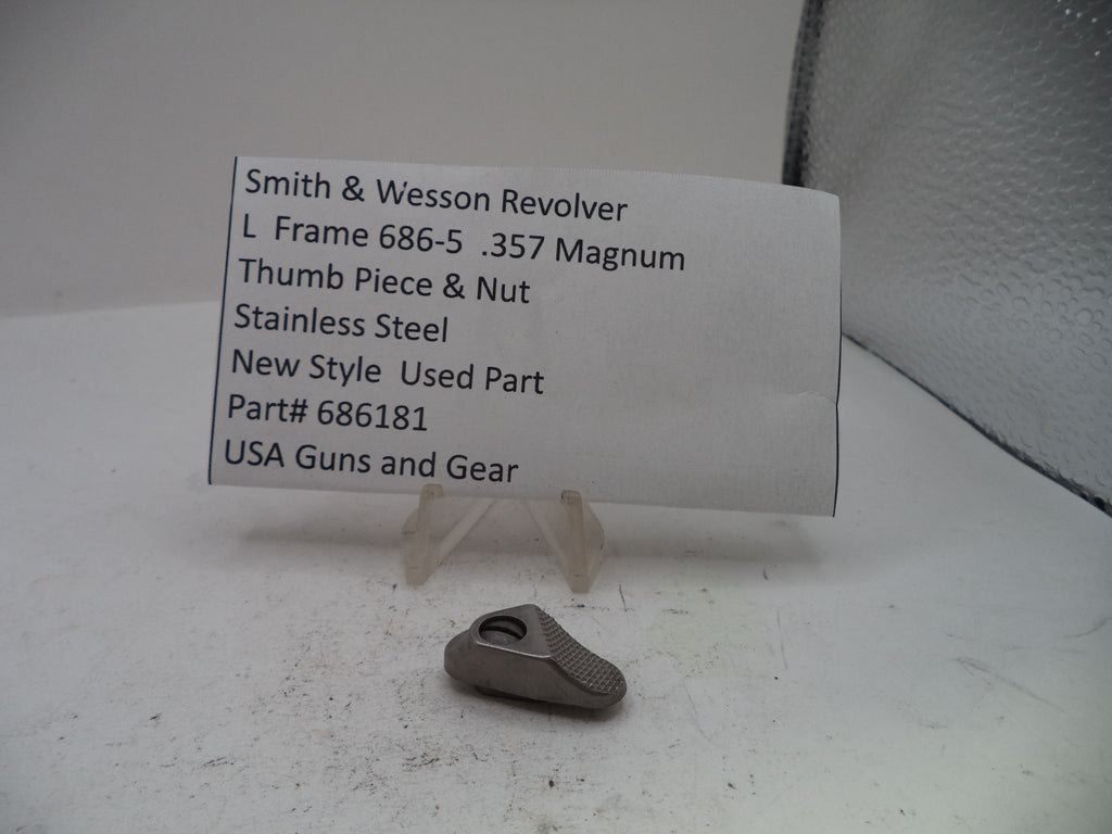Smith & Wesson L Frame Model 686 Thumb Piece & Nut - Part# 686181