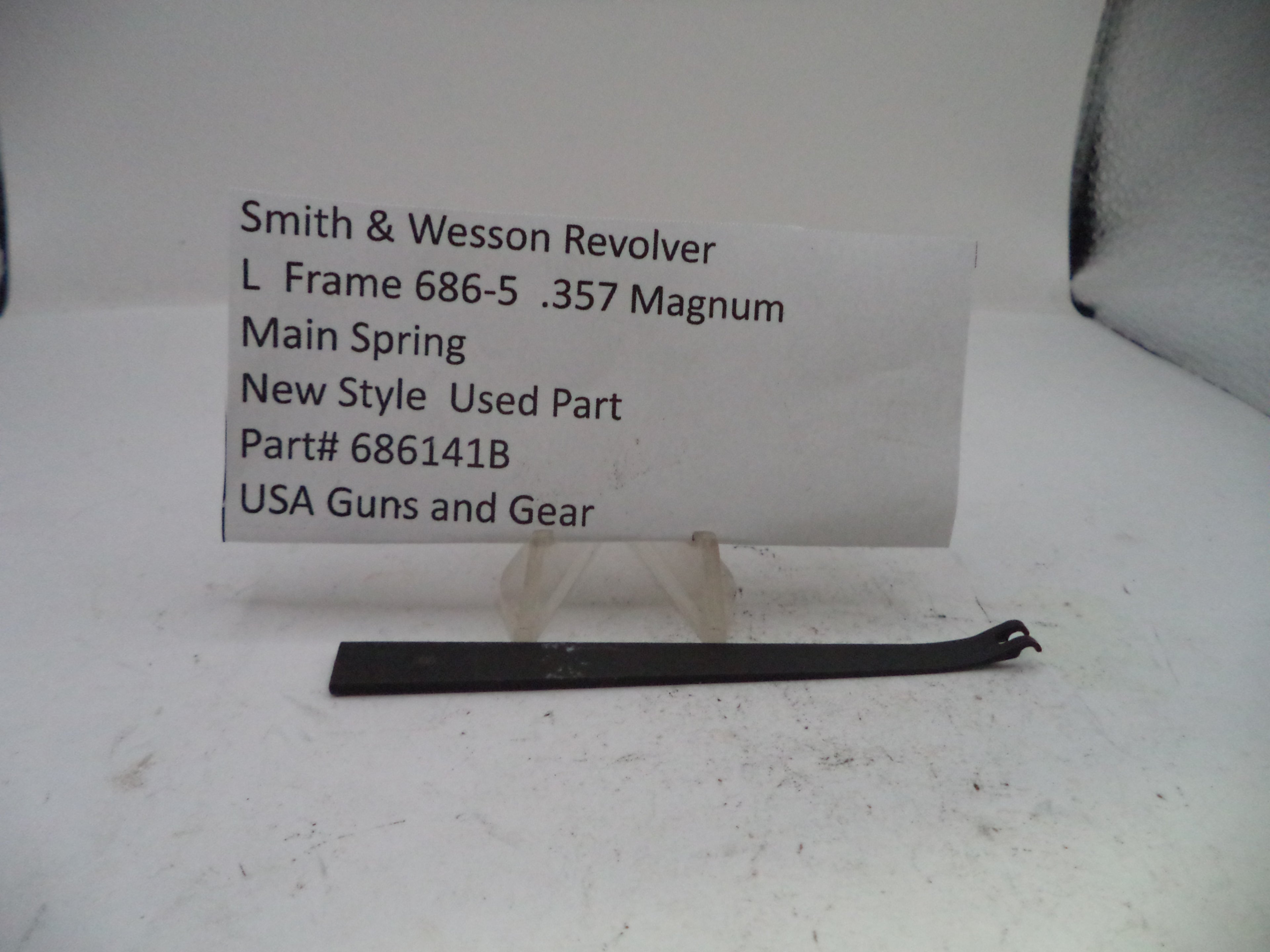 Smith & Wesson L-Frame Model 686-5 .357 Magnum Main Spring Used - Part# 686141B