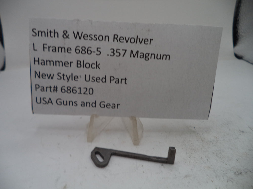 Smith & Wesson L-Frame Model 686-5 .357 Magnum Hammer Block, New Style - Part #686120