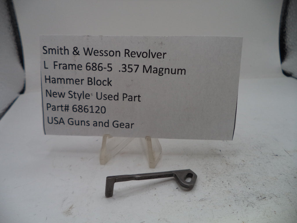 Smith & Wesson L-Frame Model 686-5 .357 Magnum Hammer Block, New Style - Part #686120