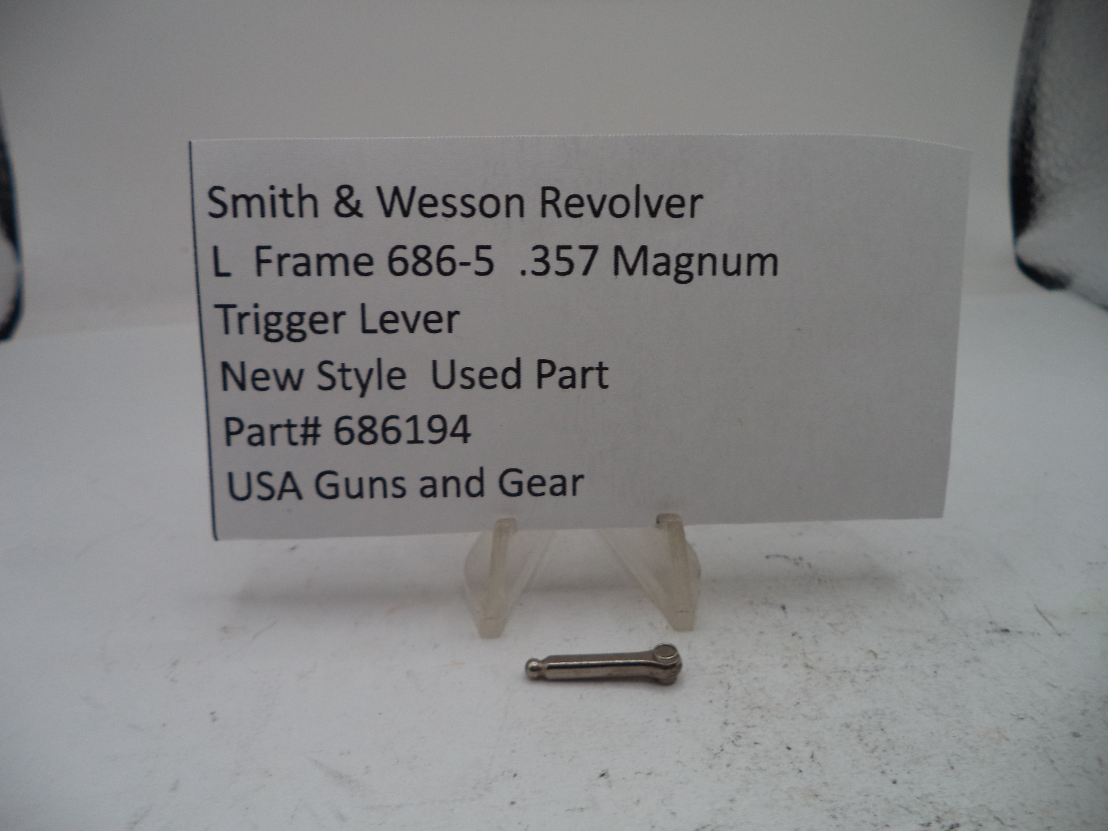Smith & Wesson L-Frame Model 686-5 .357 Magnum Trigger Lever, Used - Part# 686194