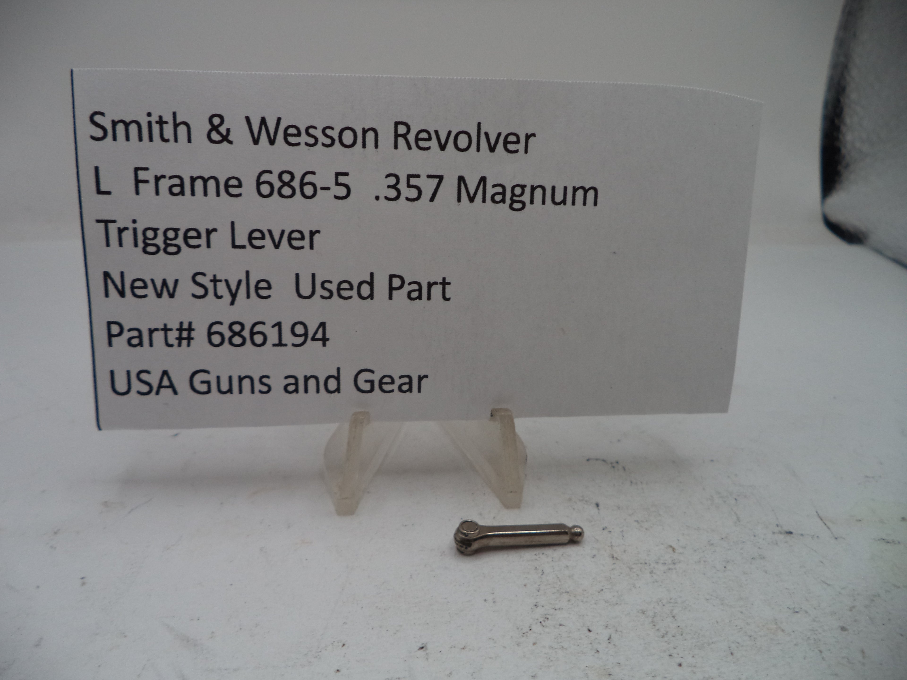 Smith & Wesson L-Frame Model 686-5 .357 Magnum Trigger Lever, Used - Part# 686194