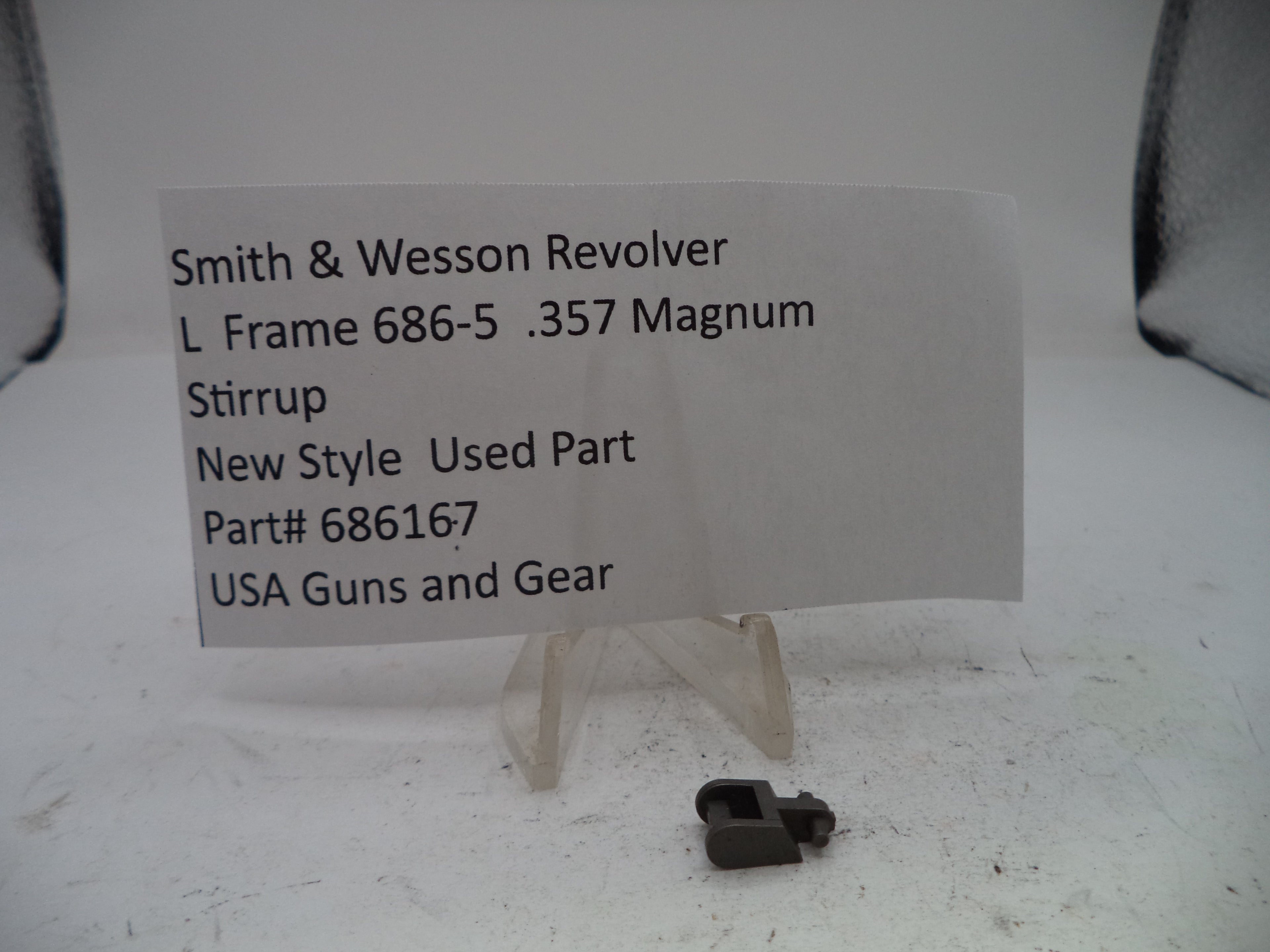 Smith & Wesson L-Frame Model 686-5 .357 Magnum Stirrup, Used - Part# 686167