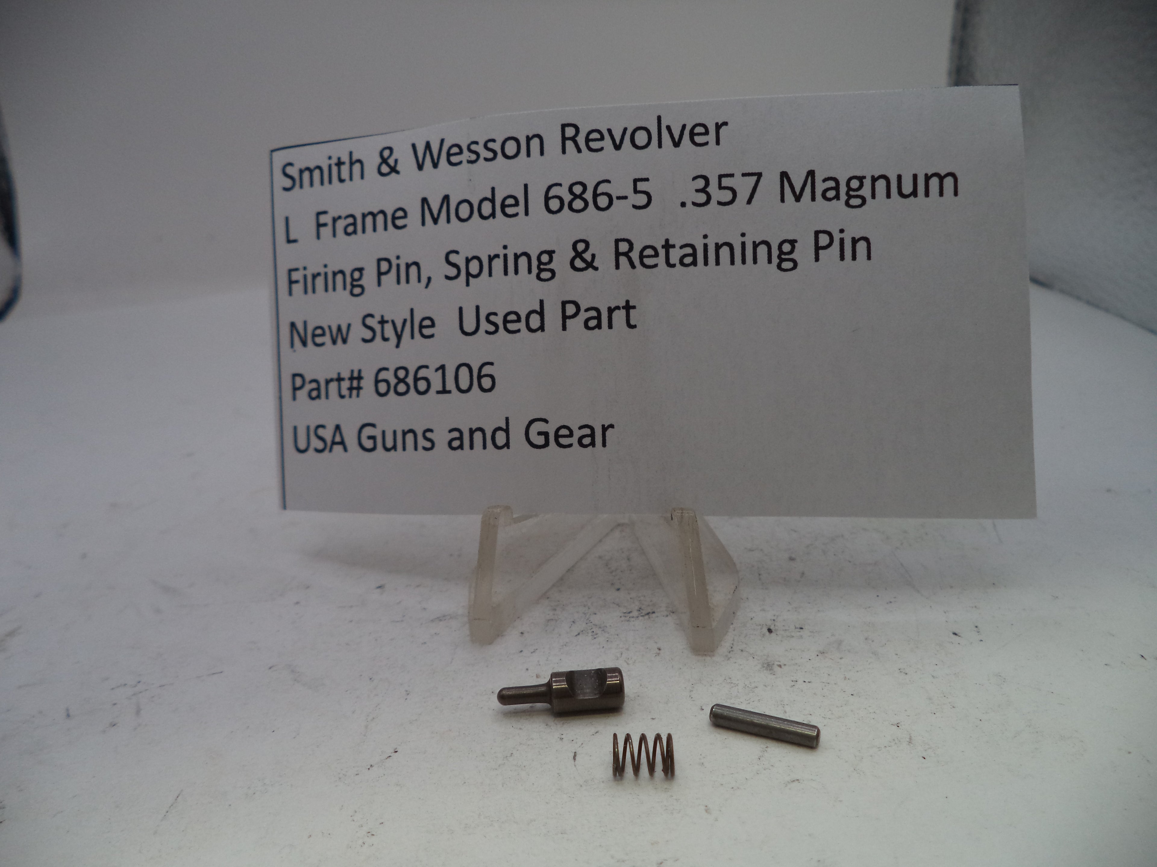 Smith & Wesson L-Frame Firing Pin New Style — 686, 586, 581, 681 — Part# 686106