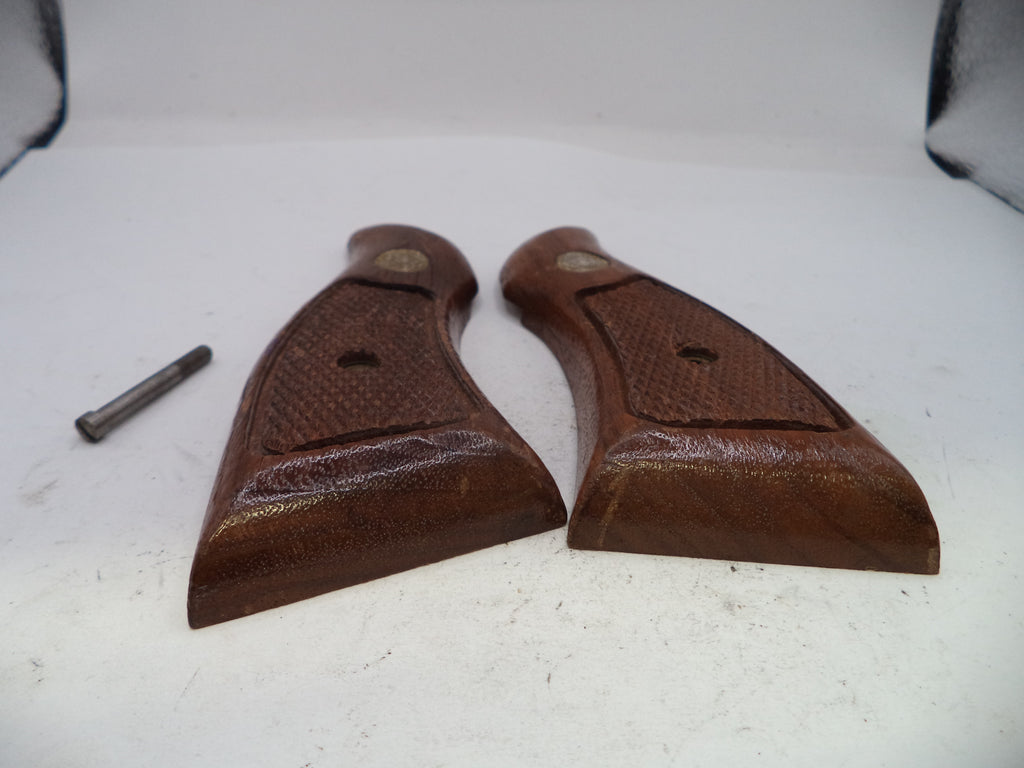 Smith & Wesson K Frame Model 12 Vintage Wood Grips - .38 Special