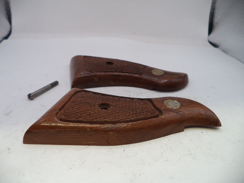 Smith & Wesson K Frame Model 12 Vintage Wood Grips - .38 Special
