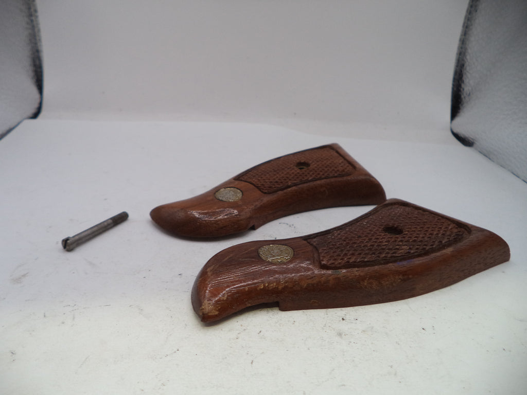 Smith & Wesson K Frame Model 12 Vintage Wood Grips - .38 Special
