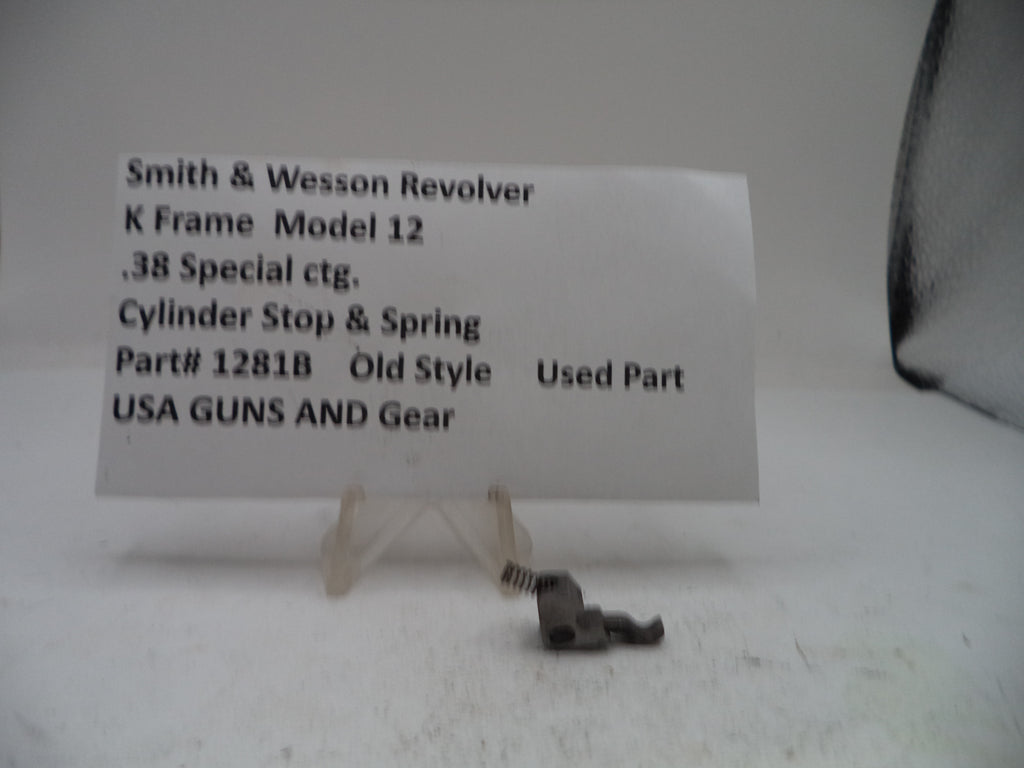 Smith & Wesson K Frame Model 12 Cylinder Stop & Spring - .38 Special, Part# 1281B