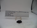 A small black used replacement part for a Smith & Wesson Revolver J Frame Model 360 airweight, displayed on a clear stand next to a white label card with part details.