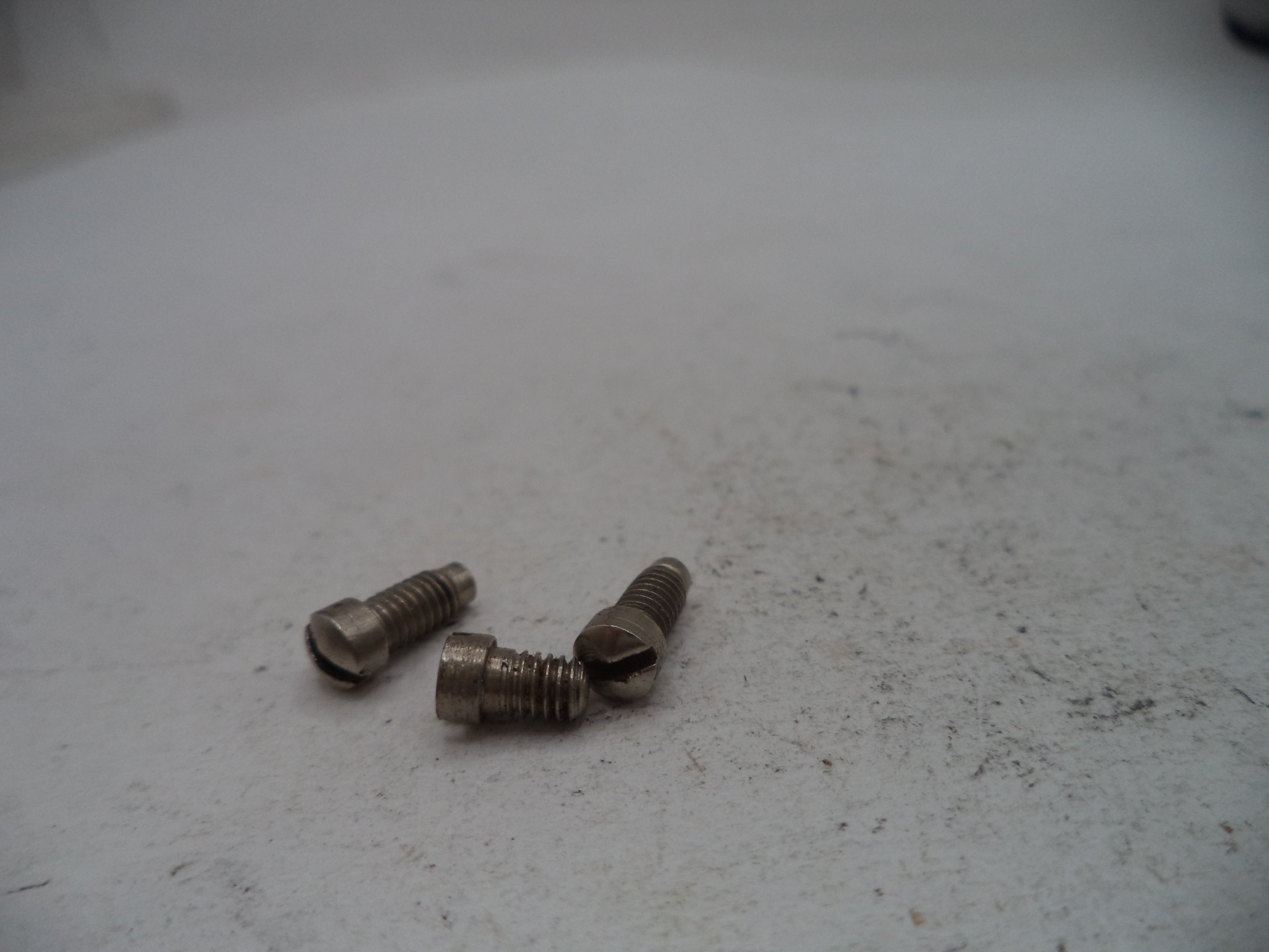Smith & Wesson K Frame Model 15-4 Side Plate Screws (3) Nickel Used 15144E