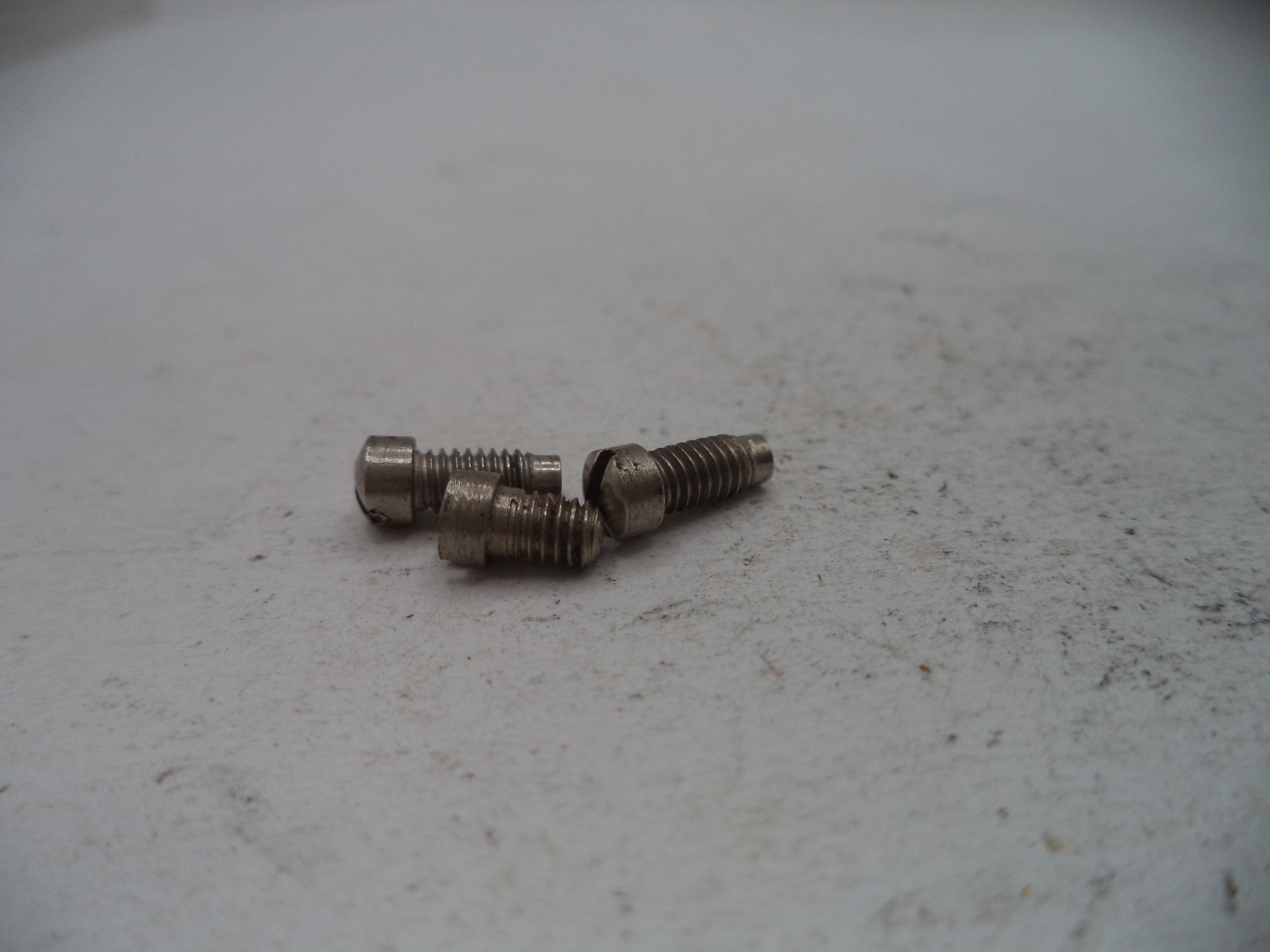 Smith & Wesson K Frame Model 15-4 Side Plate Screws (3) Nickel Used 15144E