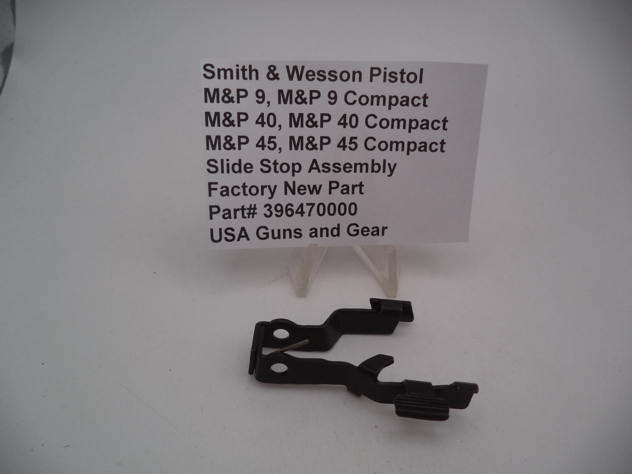 Smith & Wesson M&P Slide Stop Assembly 9/40/45 | OEM 396470000