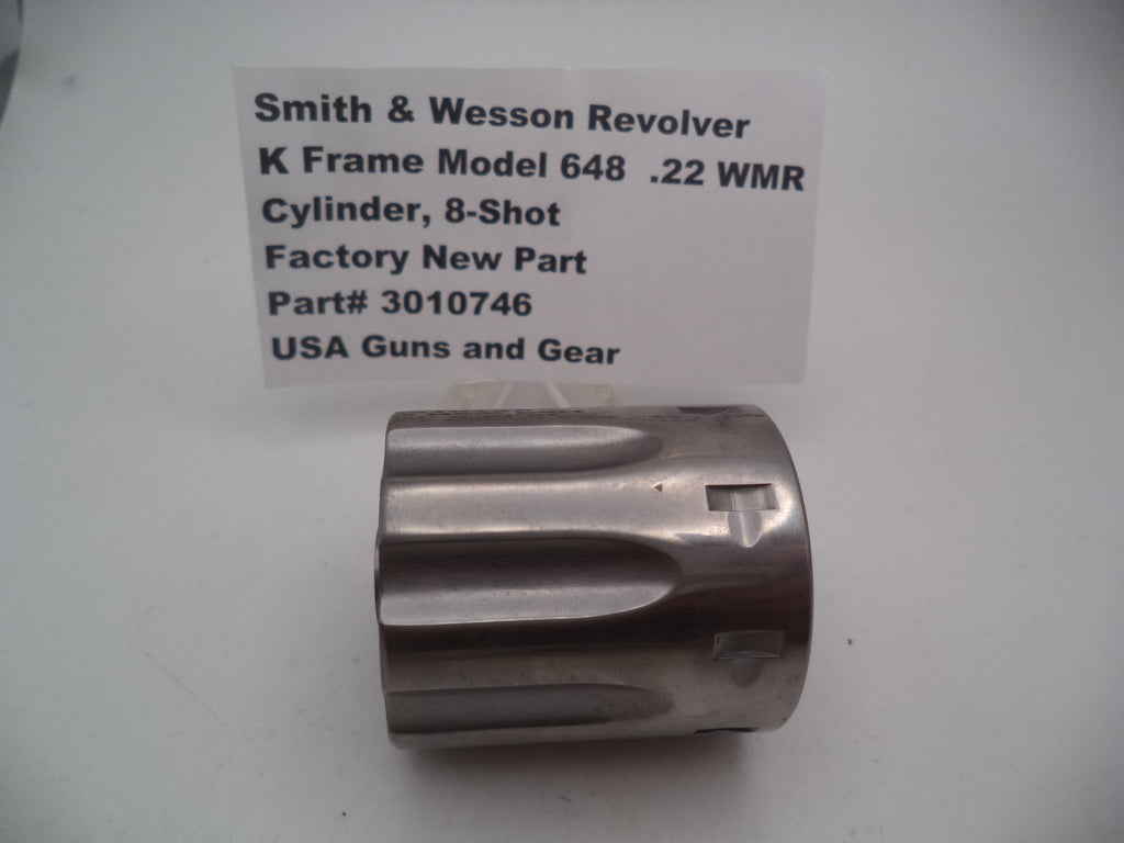 Smith & Wesson K Frame Model 648 Cylinder 8-Shot .22 WMR Stainless Steel - 3010746