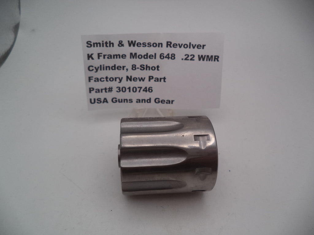 Smith & Wesson K Frame Model 648 Cylinder 8-Shot .22 WMR Stainless Steel - 3010746