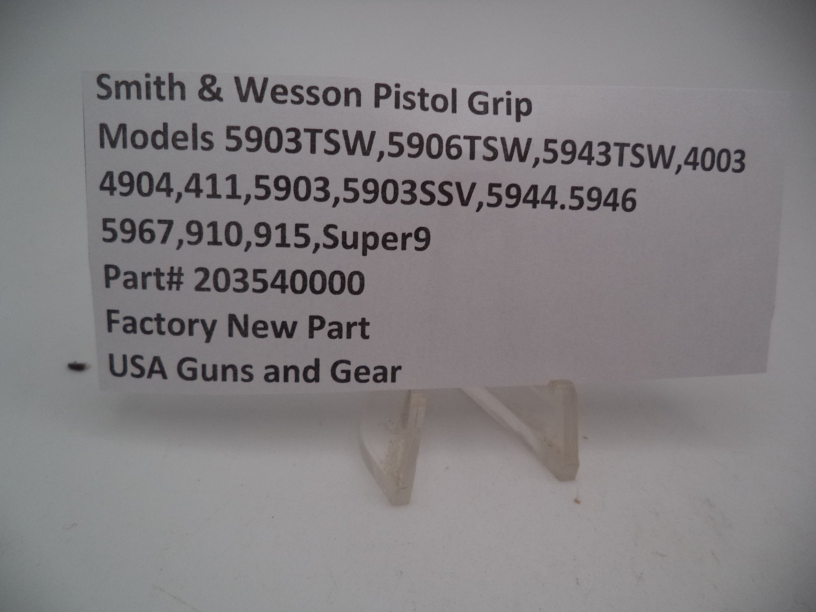 S&W Curved Grip 203540000 - Model 910, 915, 4003, 411, 5903, 5906