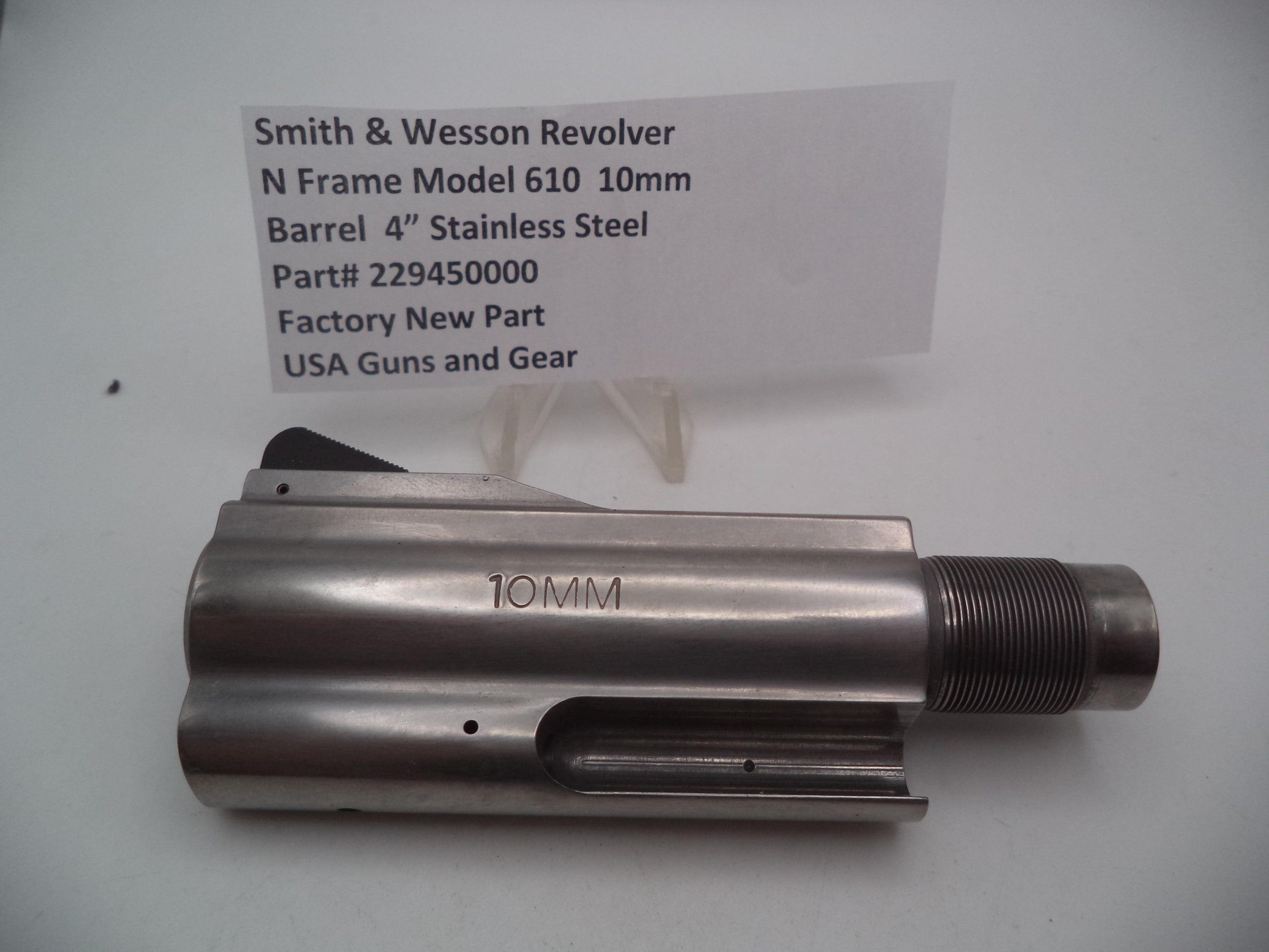 S&W N Frame Model 610 10mm Barrel 3.875" Stainless Steel 229450000